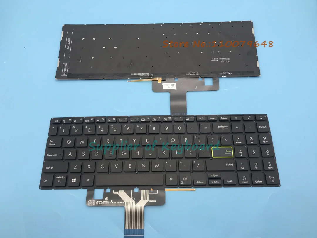 NEW English Keyboard For Asus X521 X521EA X521EQ X521FA X521FL X521JQ X521UA Silver/Black Backlit
NEW English Keyboard For Asus X521 X521EA X521EQ X521FA X521FL X521JQ X521UA Silver/Black Backlit