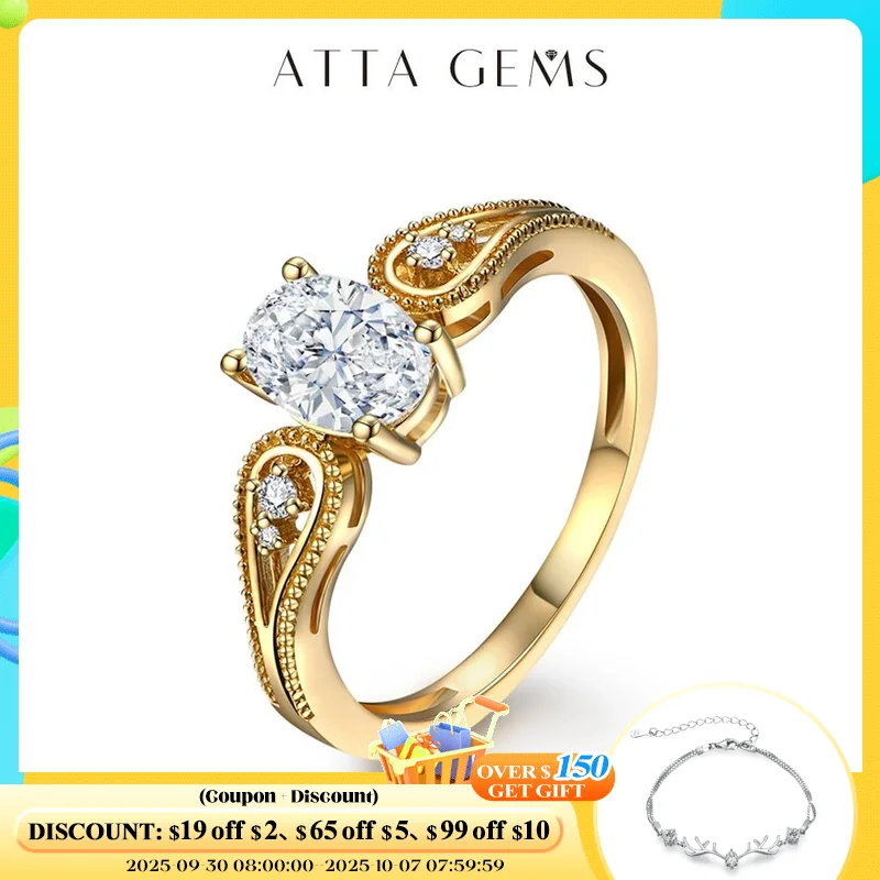 ATTAGEMS Luxurly 0.8ct овальной огранки, бриассанит, однотонный 18K 14K 10K, набор желтого золота для свадьбы, помолвки, классика
ATTAGEMS Luxurly 0.8ct овальной огранки, бриассанит, однотонный 18K 14K 10K, набор желтого золота для свадьбы, помолвки, классика