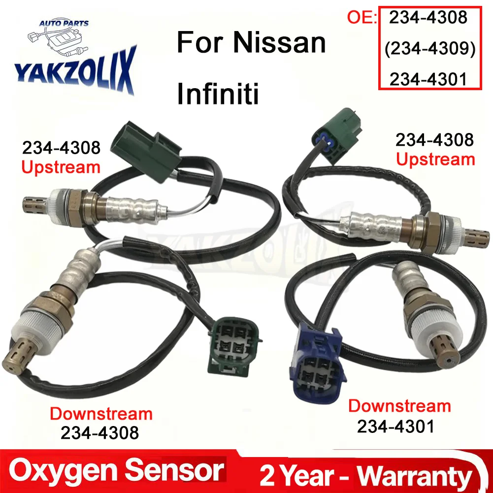 4 PCS For Nissan 350Z 3.5L 2003 2004 Infiniti FX35 G35 3.5L 2003 Upstream Downstream Oxygen O2 Sensor 234-4308 234-4309 234-4301
4 PCS For Nissan 350Z 3.5L 2003 2004 Infiniti FX35 G35 3.5L 2003 Upstream Downstream Oxygen O2 Sensor 234-4308 234-4309 234-4301