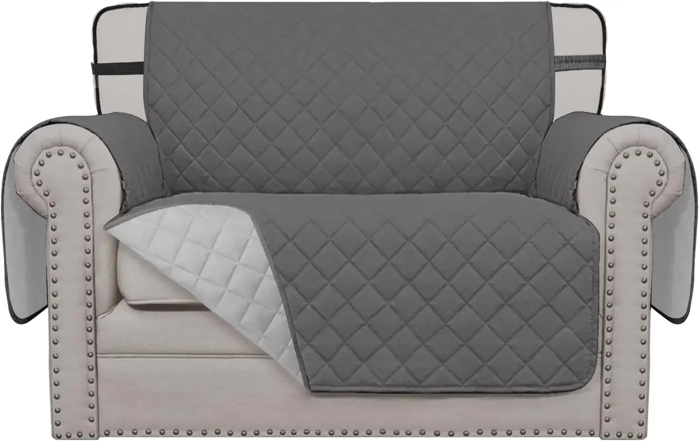 Easy-Going Reversible Chair Cover Washable Sofa Cover for Dogs Water Resistant Couch Slipcover Furniture Protector Cover with Adjustable Straps for Pets (Chair 30 in, Gray/Light Gray)
Easy-Going Reversible Chair Cover Washable Sofa Cover for Dogs Water Resistant Couch Slipcover Furniture Protector Cover with Adjustable Straps for Pets (Chair 30 in, Gray/Light Gray)