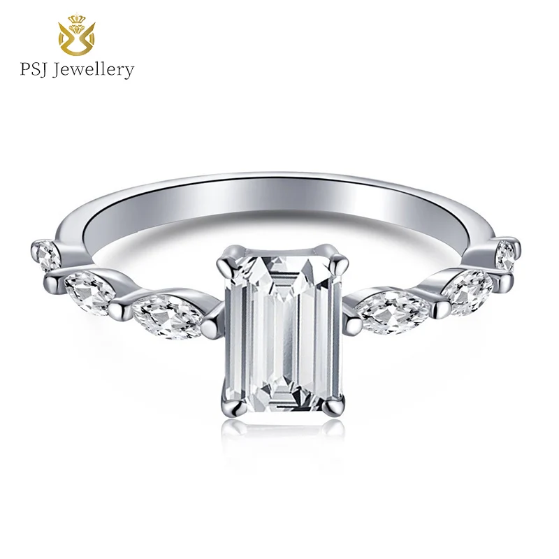 PSJ Jewelry Fashion Trendy 5A Cushion Cut White / Green / Pink Cubic Zircon 925 Sterling Silver Rings for Women Girls Engagement
PSJ Jewelry Fashion Trendy 5A Cushion Cut White / Green / Pink Cubic Zircon 925 Sterling Silver Rings for Women Girls Engagement