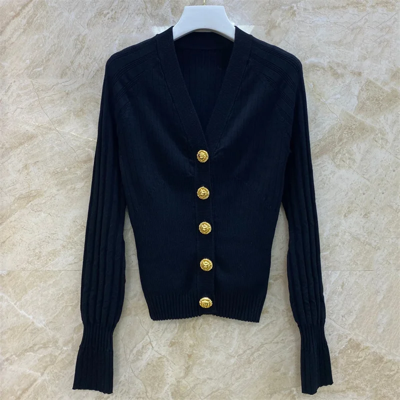 Cardigan for women New elastic knitted V-neck long sleeved top for spring 2026 Single breasted slim fit women's sweater Knitwear
Cardigan for women New elastic knitted V-neck long sleeved top for spring 2026 Single breasted slim fit women's sweater Knitwear
