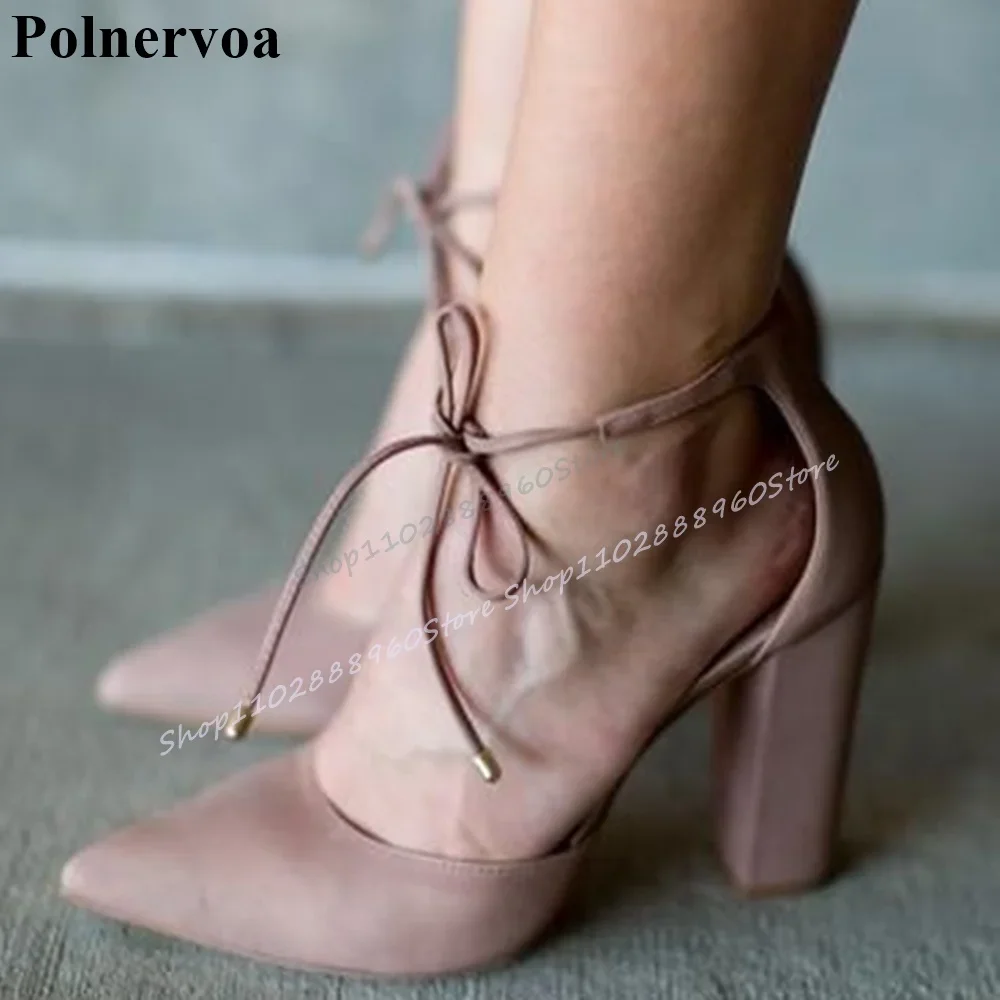 Stylish Khaki Matte Leather Shallow Sandals Chunky High Heel Women Shoes Lace Up Pointed Toe 2025 Fashion Zapatos Para Mujere
Stylish Khaki Matte Leather Shallow Sandals Chunky High Heel Women Shoes Lace Up Pointed Toe 2025 Fashion Zapatos Para Mujere