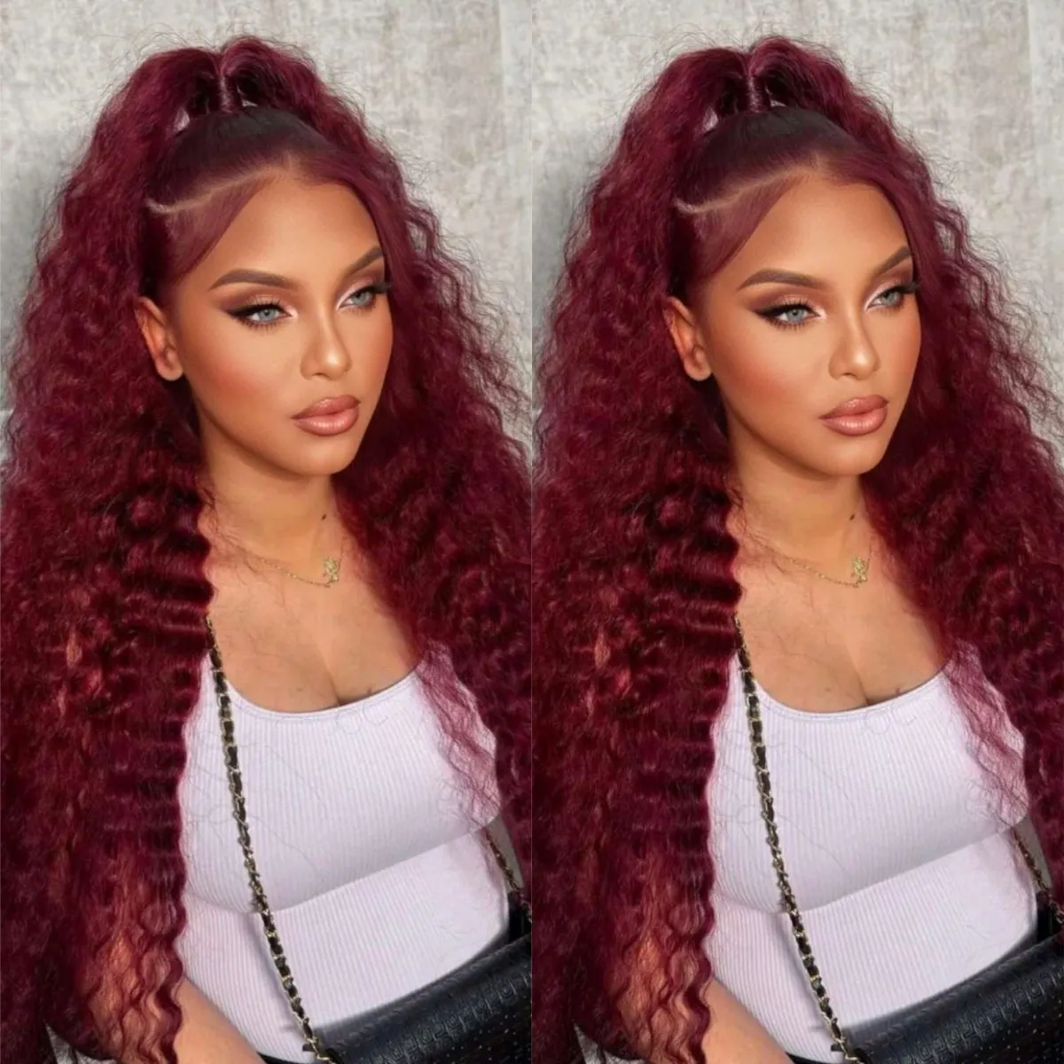 99J Burgundy Wig 13x4 HD Deep Wave Lace Front Wigs Human Hair 200 Density Brazilian Virgin Glueless Wigs Human Hair Pre Plucked
99J Burgundy Wig 13x4 HD Deep Wave Lace Front Wigs Human Hair 200 Density Brazilian Virgin Glueless Wigs Human Hair Pre Plucked