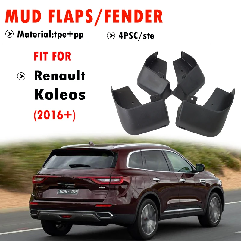 FOR Renault Koleos 2017 2018 2019 2020 2021 2022 2023 2024 Mudguard Fender Mud Flaps Guards Splash Mudflaps Car Accessories 4pcs
FOR Renault Koleos 2017 2018 2019 2020 2021 2022 2023 2024 Mudguard Fender Mud Flaps Guards Splash Mudflaps Car Accessories 4pcs