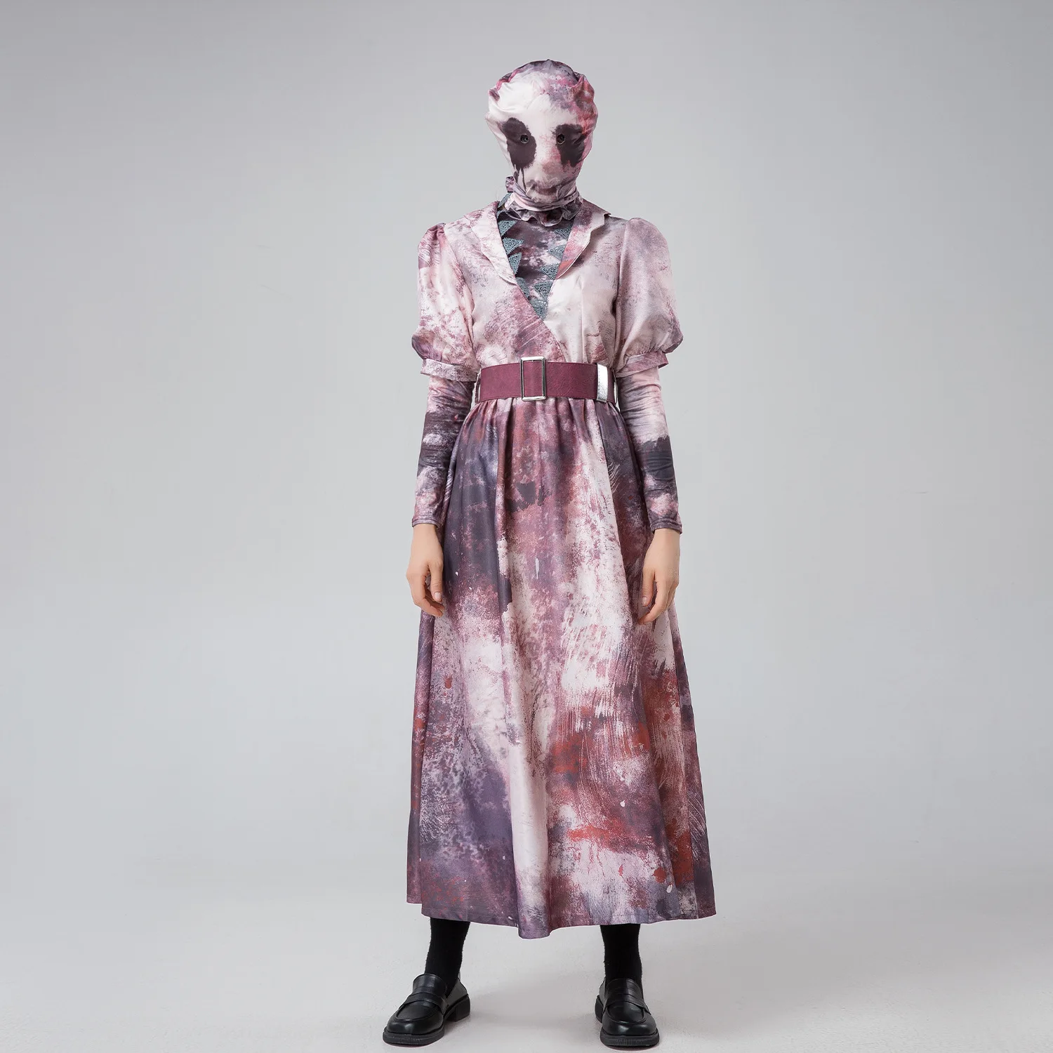 Horror Cosplay Costume with Belt for Halloween Scary Game Serial Killer Npc Role Play Performance Printed Clothes
Horror Cosplay Costume with Belt for Halloween Scary Game Serial Killer Npc Role Play Performance Printed Clothes
