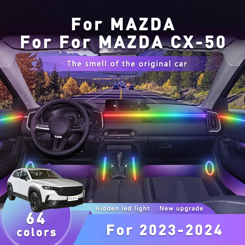 For MAZDA CX-50 Sound Activated Car Ambient Lights Music Sync LED Rhythm Lights Auto Decor By Bluetooth Control Easy To Install
For MAZDA CX-50 Sound Activated Car Ambient Lights Music Sync LED Rhythm Lights Auto Decor By Bluetooth Control Easy To Install