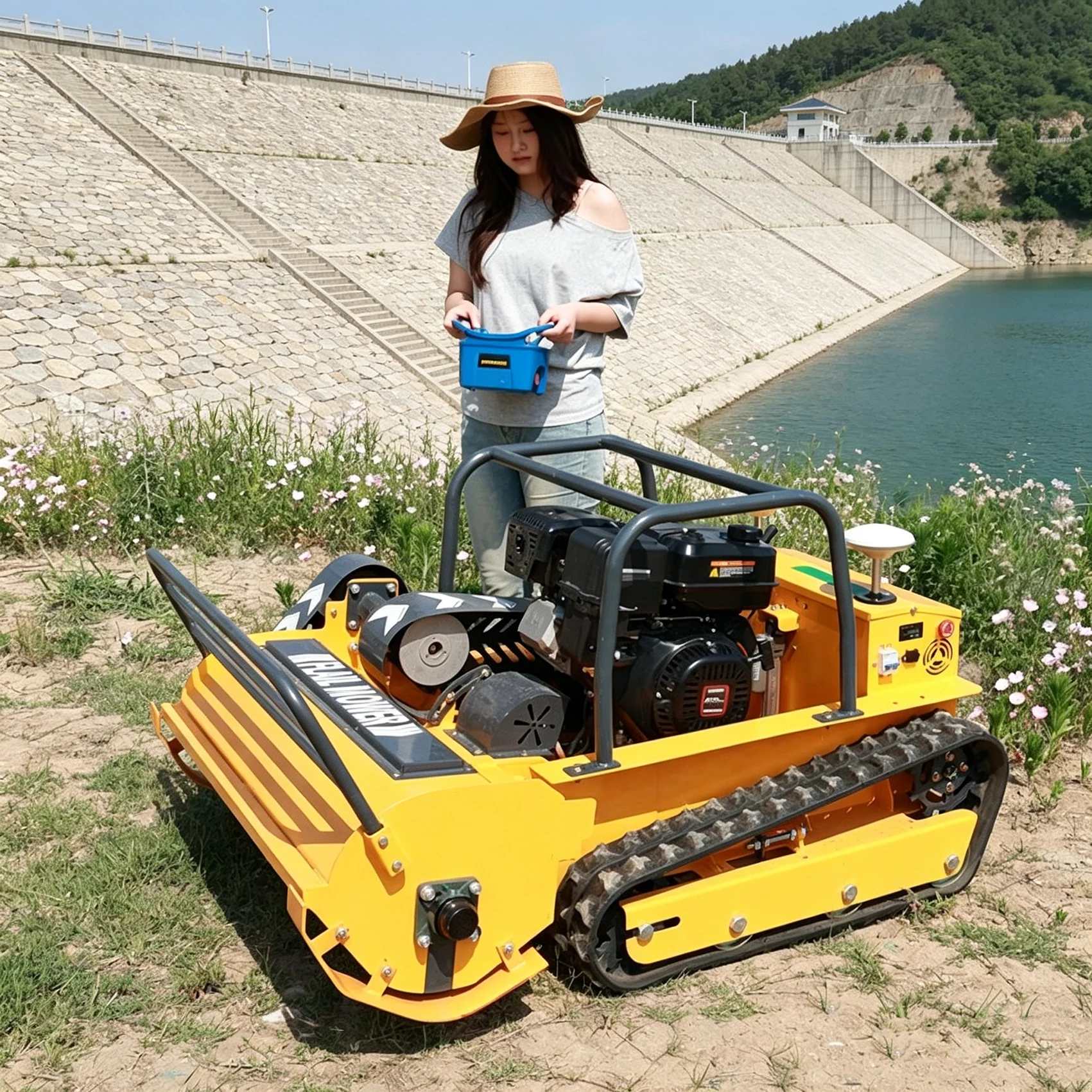 Customized Remote Grass Cutting Lawn Mower Crawler Lawn Mower,4-Stroke For Home And Farm Use
Customized Remote Grass Cutting Lawn Mower Crawler Lawn Mower,4-Stroke For Home And Farm Use