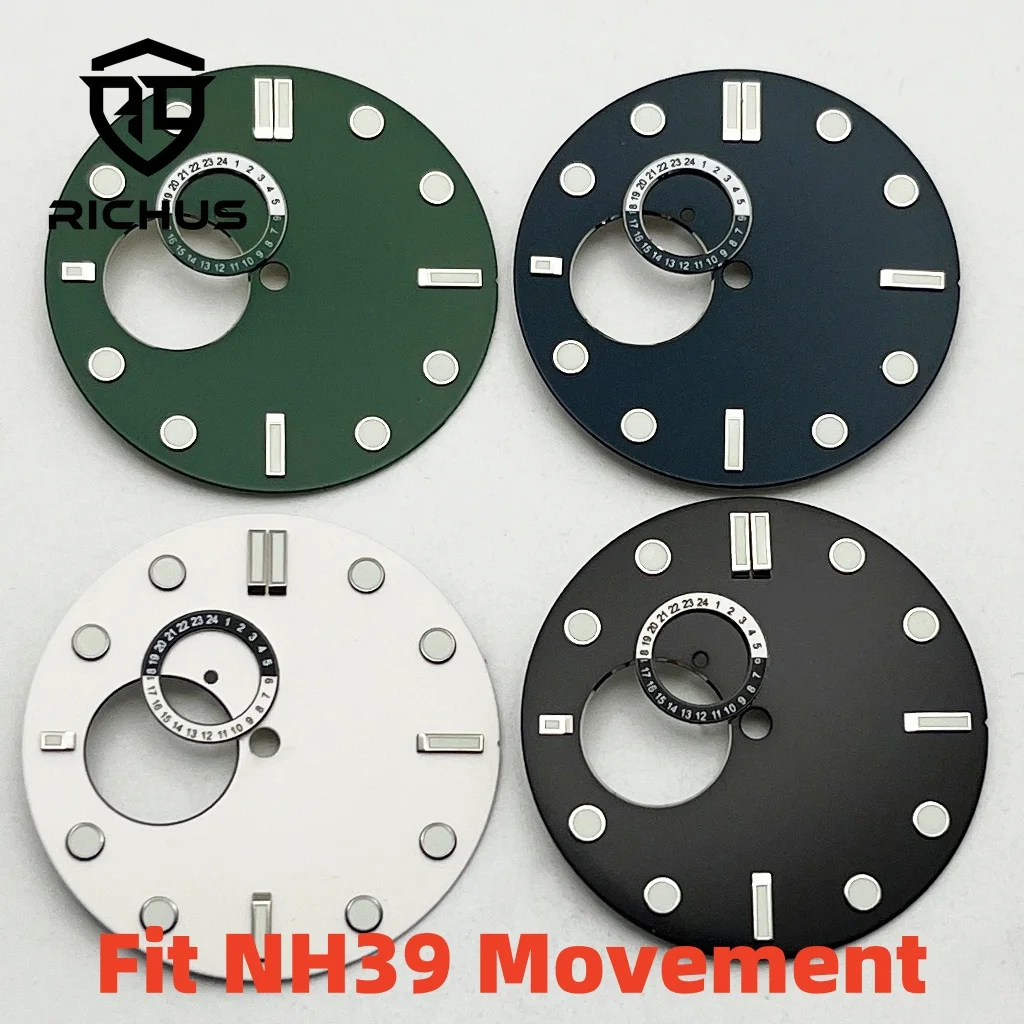 Циферблат часов RICHUS 32 мм со стрелками NH39, циферблат часов, зеленый, синий, светящийся, подходит для механизма NH39
Циферблат часов RICHUS 32 мм со стрелками NH39, циферблат часов, зеленый, синий, светящийся, подходит для механизма NH39