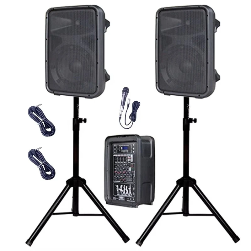 Professional Audio 800W 4 Channel Wireless Set Plastic Outdoor AC Speakers Mics Powered Mixer Boxed Personal
Professional Audio 800W 4 Channel Wireless Set Plastic Outdoor AC Speakers Mics Powered Mixer Boxed Personal