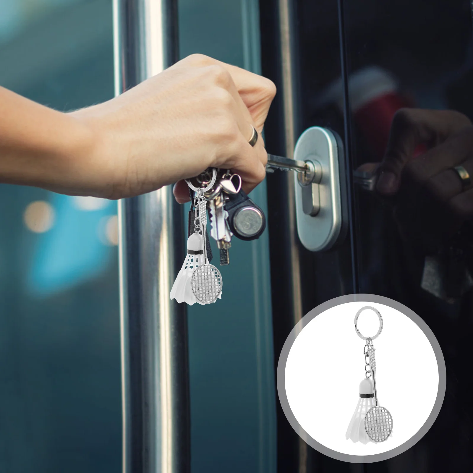 Badminton Keychain Zinc Alloy Sports Ball Pendant Keyrings Durable Lightweight Creative Design Bag Hanging Decorative Piece
Badminton Keychain Zinc Alloy Sports Ball Pendant Keyrings Durable Lightweight Creative Design Bag Hanging Decorative Piece