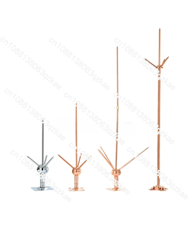 Copper Pure Copper Ightning Rod Large, Medium and Small Roof Outdoor Villa Project Lightning Protector Three-Fork Copper
Copper Pure Copper Ightning Rod Large, Medium and Small Roof Outdoor Villa Project Lightning Protector Three-Fork Copper