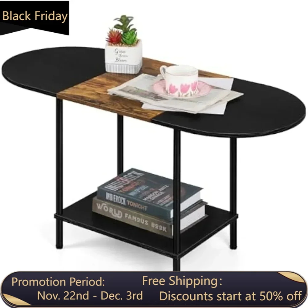 2-story small oval black with storage space and wooden shelves, living room with circular coffee table, home office,
2-story small oval black with storage space and wooden shelves, living room with circular coffee table, home office,