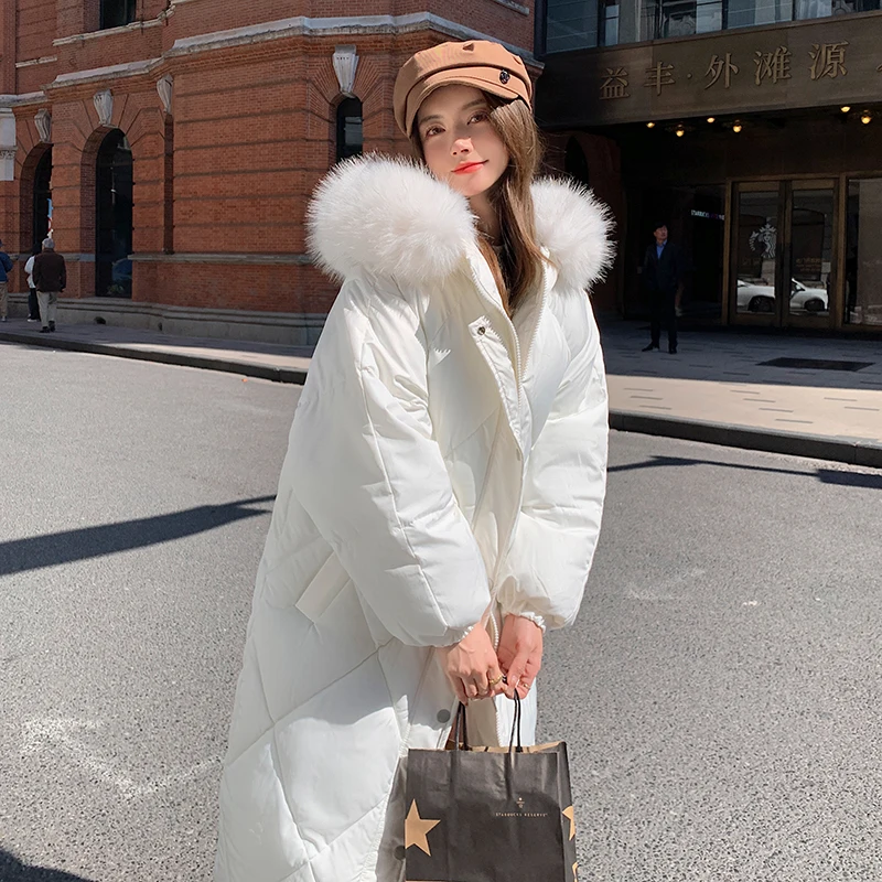 2024 Winter Women's Padded Jackets Mid-length Fashionable Hooded Large Fur Collar Loose Thick Waist-cinching Down Cotton Coat
2024 Winter Women's Padded Jackets Mid-length Fashionable Hooded Large Fur Collar Loose Thick Waist-cinching Down Cotton Coat