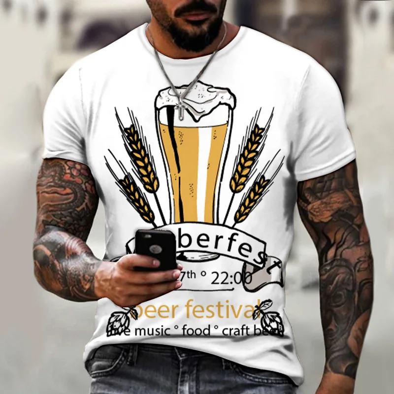 2025 Street Hip Hop Clothing 3D Printed Beer House Personalized Loose Breathable Short Sleeve Customized Casual T-shirt for Men
2025 Street Hip Hop Clothing 3D Printed Beer House Personalized Loose Breathable Short Sleeve Customized Casual T-shirt for Men