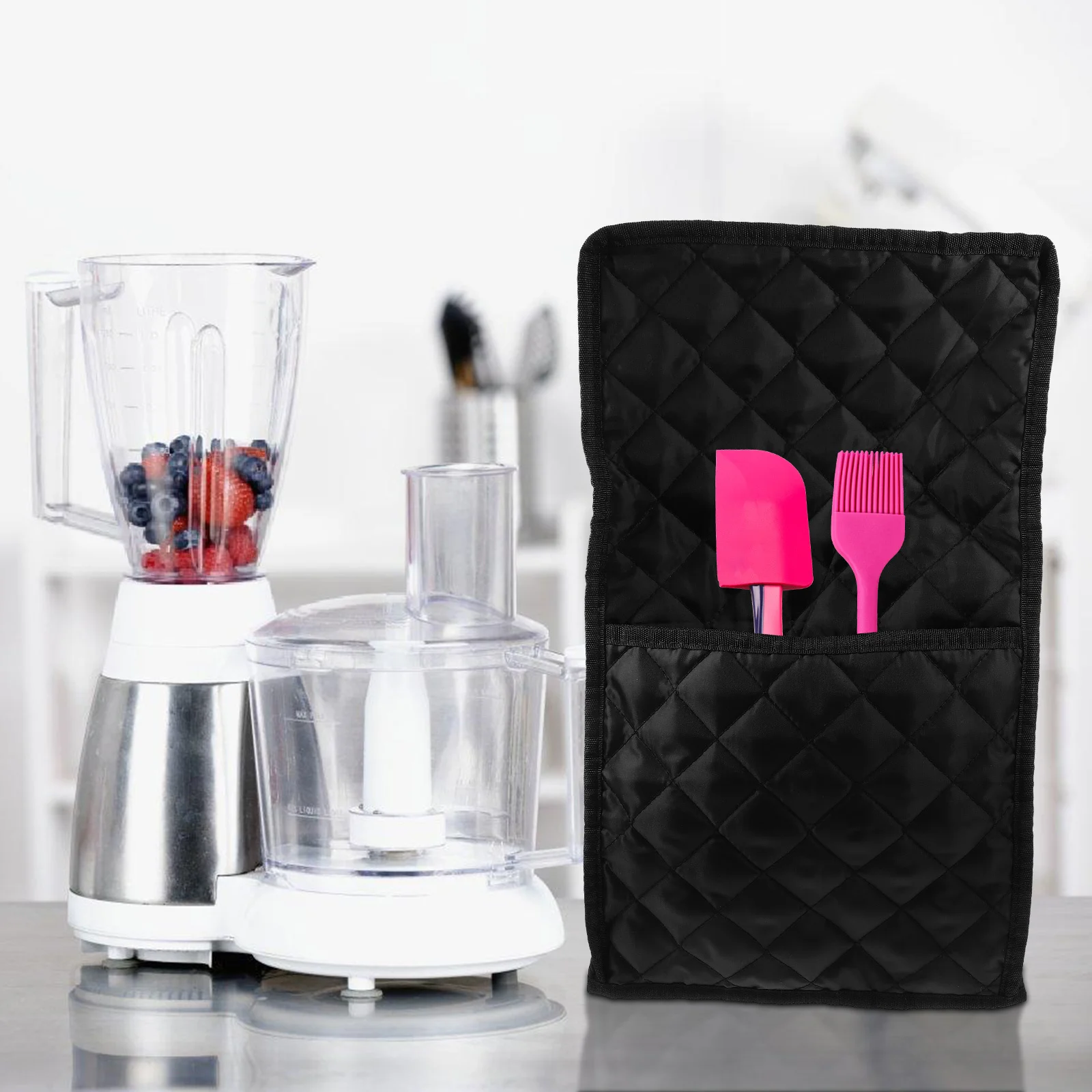 Polyester Stand Mixer Cover with Pocket Reusable Mixer Protector for Home Kitchen Anti Scratch Dustproof Cover Case
Polyester Stand Mixer Cover with Pocket Reusable Mixer Protector for Home Kitchen Anti Scratch Dustproof Cover Case