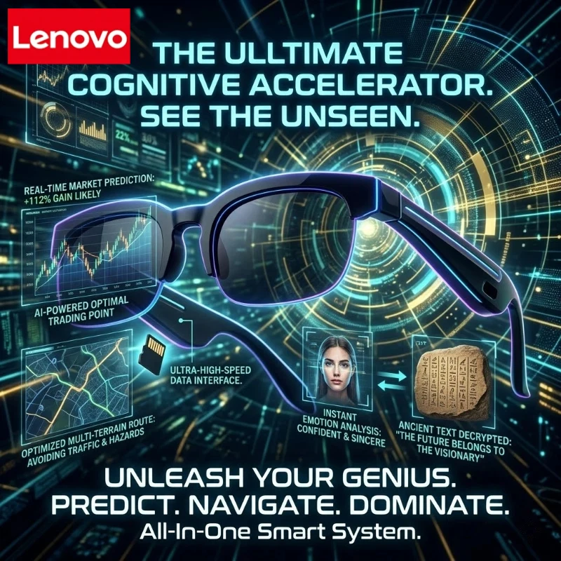 Lenovo Fashion Touch Smart Voice Assistant Glasses Bluetooth Assisted Shooting Remote Control For Men And Women Smart Glasses
Lenovo Fashion Touch Smart Voice Assistant Glasses Bluetooth Assisted Shooting Remote Control For Men And Women Smart Glasses