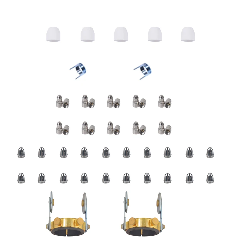 Welding Knight 49Pcs P80 Consumables Accessories Electrode Nozzle and Ceramic Shield Cup Site Wheel Two Pins Crown Shield
Welding Knight 49Pcs P80 Consumables Accessories Electrode Nozzle and Ceramic Shield Cup Site Wheel Two Pins Crown Shield