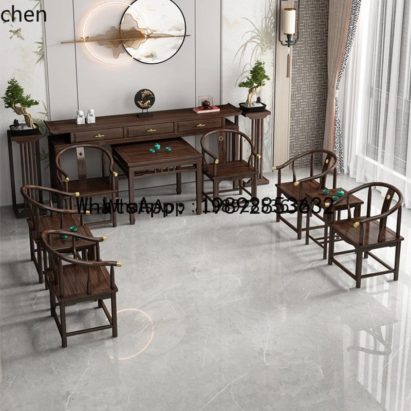 P30 six-piece set of solid wood incense table Shentai Baxian table
P30 six-piece set of solid wood incense table Shentai Baxian table