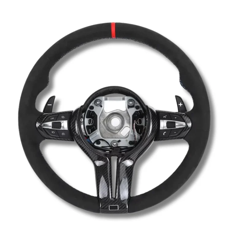 Red Streak Full Alcantar Steering Wheel for bmw F22 M4 M5 M6 F10 F15 F20 F30 F31 F36 F90 E90 Carbon Fiber Frame Without airbags
Red Streak Full Alcantar Steering Wheel for bmw F22 M4 M5 M6 F10 F15 F20 F30 F31 F36 F90 E90 Carbon Fiber Frame Without airbags