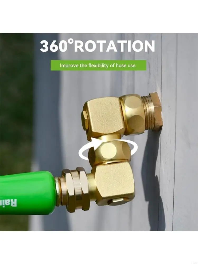 2 Pieces Upgrades Brass Garden Hose 90 Degree Bend Connector Easy Hand Tighten No Tool Needed for Watering System HX6C
2 Pieces Upgrades Brass Garden Hose 90 Degree Bend Connector Easy Hand Tighten No Tool Needed for Watering System HX6C