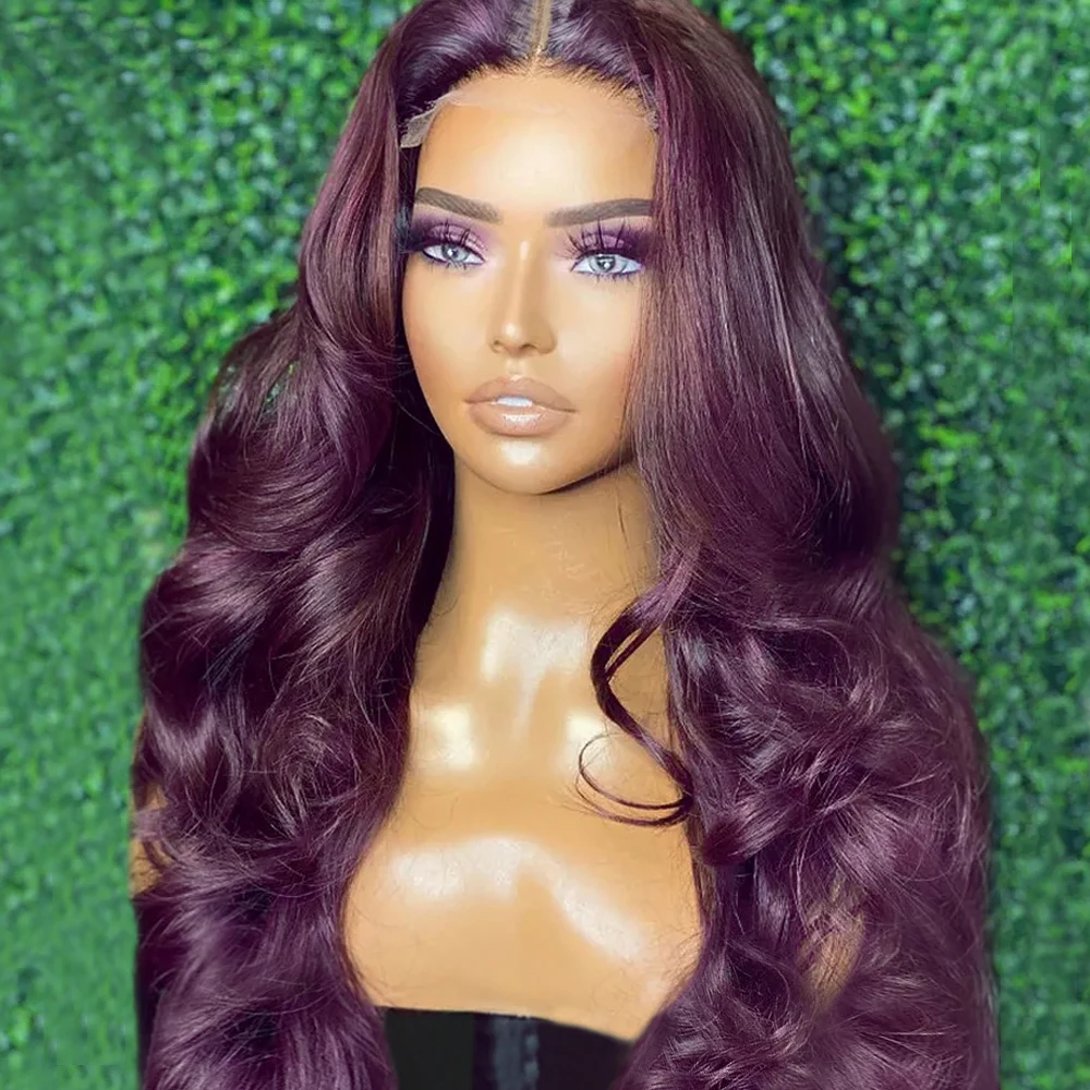 Dark Burgundy Body Wave Lace Front Wigs HD 13X4 Deep Purple Lace Wigs for Women Glueless Wigs 180% Density Heat Resistant Wigs
Dark Burgundy Body Wave Lace Front Wigs HD 13X4 Deep Purple Lace Wigs for Women Glueless Wigs 180% Density Heat Resistant Wigs
