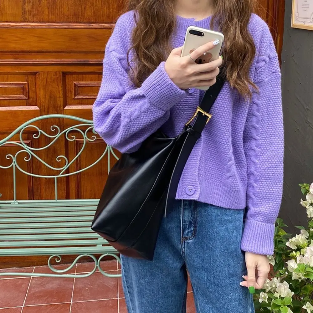 Fashion Soft Leather Messenger Bag Soft Collapse Minimalist Crossbody Bag Korean Shoulder Big Bag Women 
Fashion Soft Leather Messenger Bag Soft Collapse Minimalist Crossbody Bag Korean Shoulder Big Bag Women