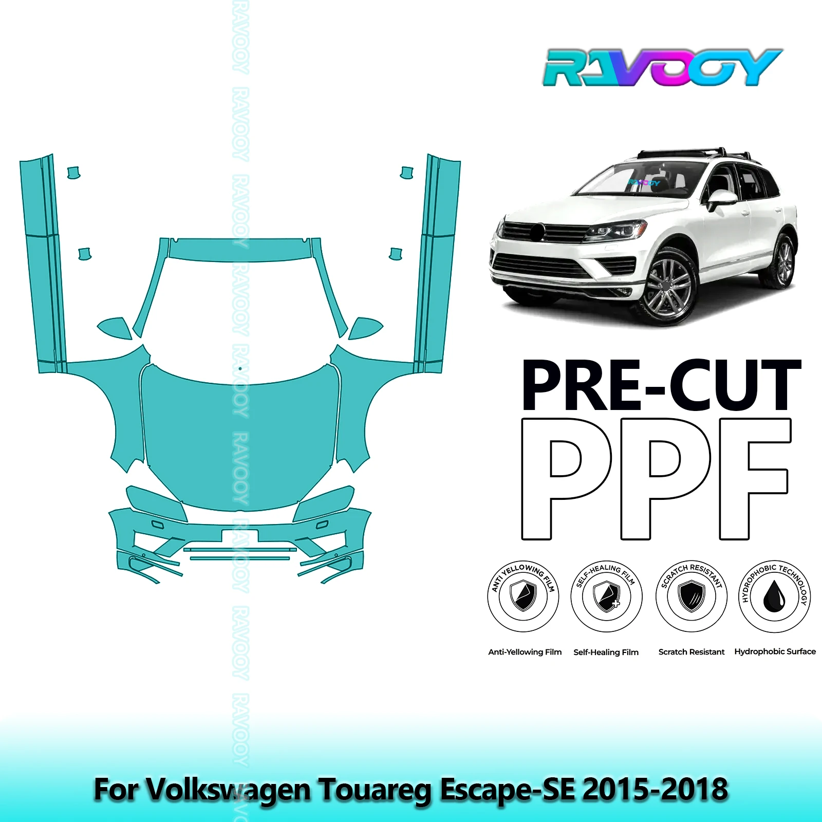 Front Kit+Rockers Clear Bra Precut PPF Paint Protection Film For Volkswagen Touareg Escape-SE 2015-2018
Front Kit+Rockers Clear Bra Precut PPF Paint Protection Film For Volkswagen Touareg Escape-SE 2015-2018