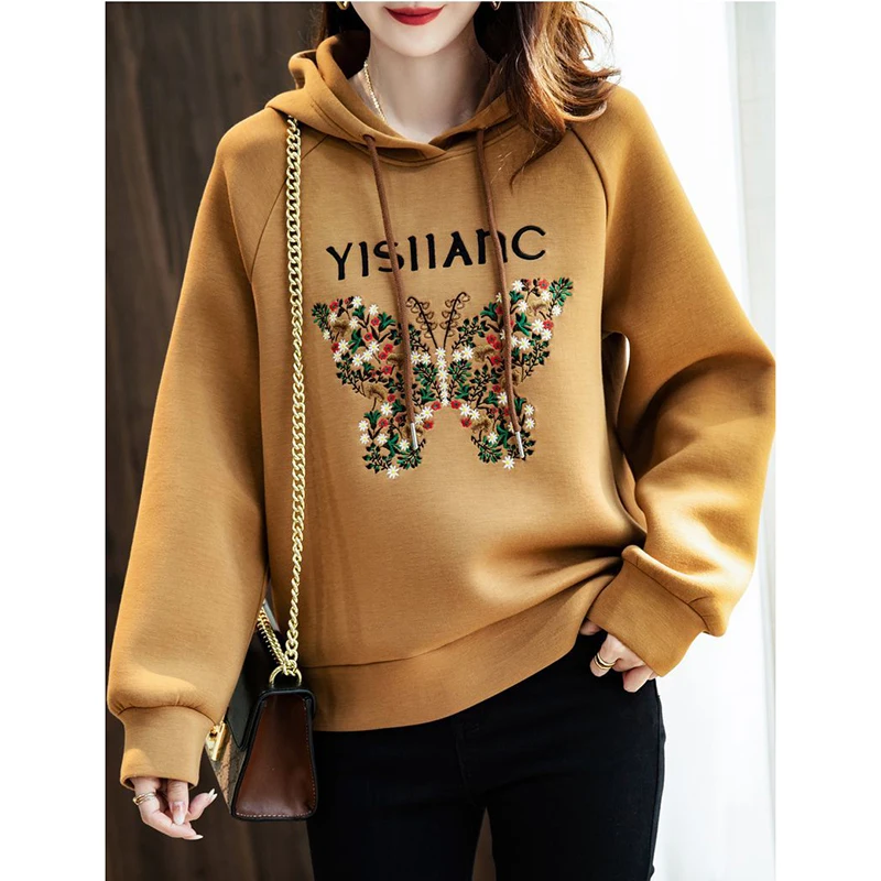 Fashion Long Sleeve Letter Embroidery Hooded Blouses Women's Clothing 2024 Autumn Winter New Loose Casual Tops Commuter Shirts
Fashion Long Sleeve Letter Embroidery Hooded Blouses Women's Clothing 2024 Autumn Winter New Loose Casual Tops Commuter Shirts