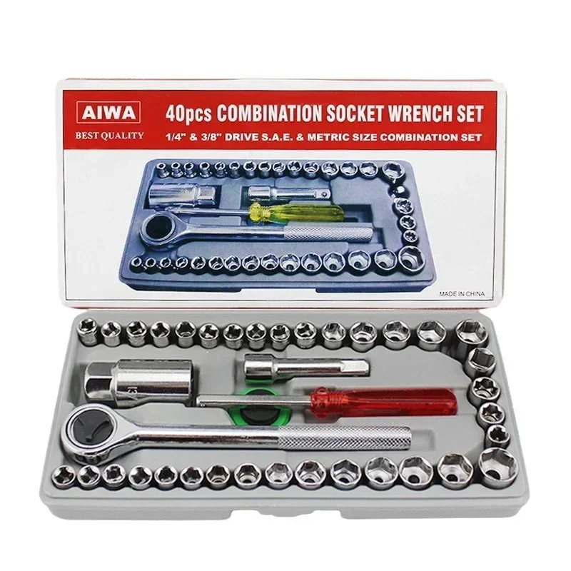 Durable 40-Piece Auto Repair Combination Set Car Tools Emergency Sleeve Combination Maintenance Tools
Durable 40-Piece Auto Repair Combination Set Car Tools Emergency Sleeve Combination Maintenance Tools