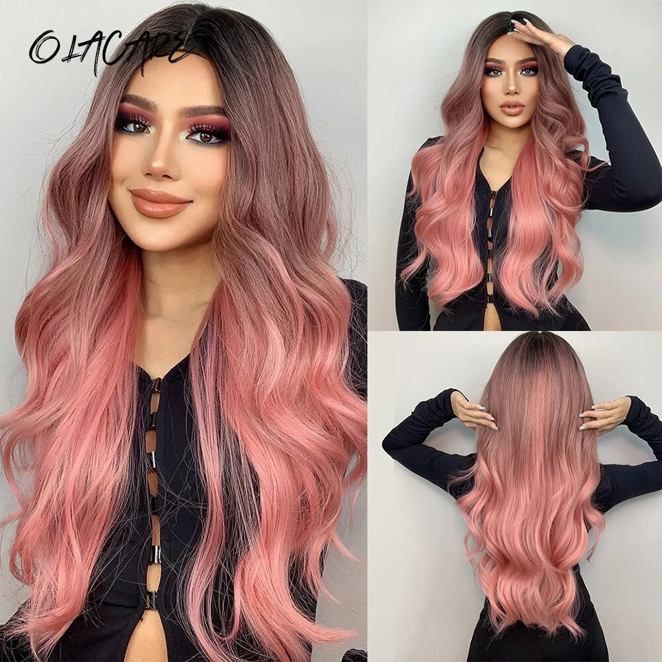 LM Ombre Brown Black Long Curly Wavy Synthetic Wigs with Bangs Cosplay Wig for Women High Temperature Natural Fake Hair
LM Ombre Brown Black Long Curly Wavy Synthetic Wigs with Bangs Cosplay Wig for Women High Temperature Natural Fake Hair