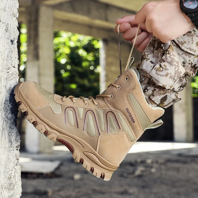 Summer high quality Trendy Outdoor Desert Mid-Top Special Tactical Military Boots plus Size39-47Lightwei Breathable Comfortable
Summer high quality Trendy Outdoor Desert Mid-Top Special Tactical Military Boots plus Size39-47Lightwei Breathable Comfortable