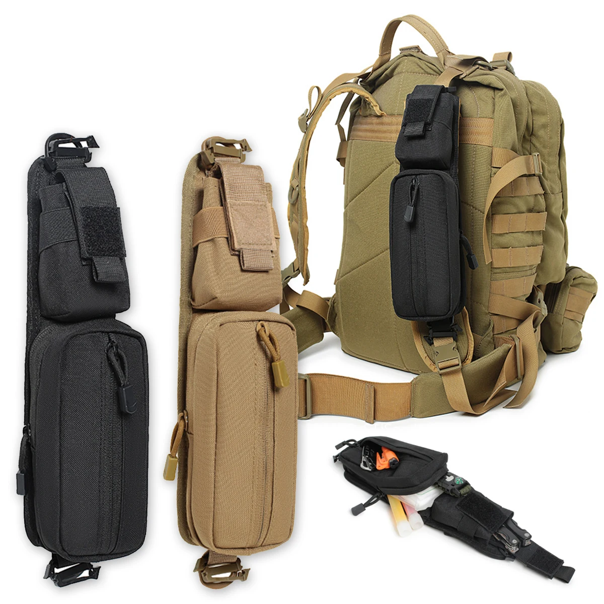 Shoulder Strap Sundries Bags for Tactical Backpack Molle Accessory EDC Pouches Outdoor Camping Tool Compact Pack Hunting Gear
Shoulder Strap Sundries Bags for Tactical Backpack Molle Accessory EDC Pouches Outdoor Camping Tool Compact Pack Hunting Gear