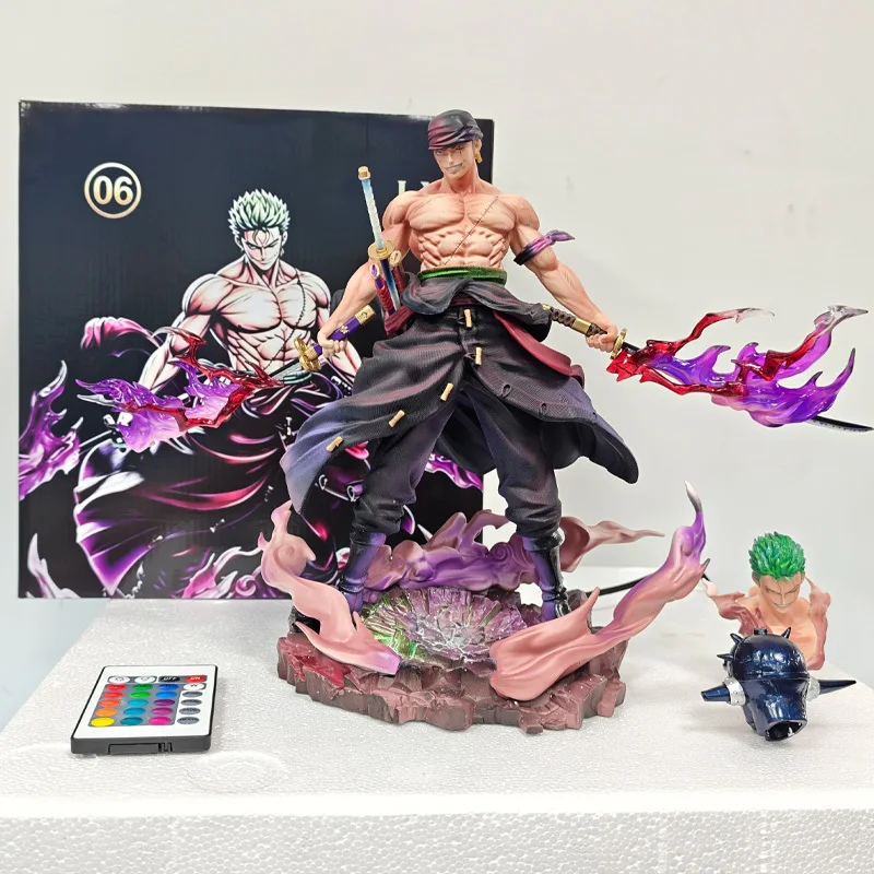 28cm New Anime One Piece Kinshan Zoro PVC Double-Headed Statue Light-Up Model Desktop Ornament Toys Birthday Gifts Collectible
28cm New Anime One Piece Kinshan Zoro PVC Double-Headed Statue Light-Up Model Desktop Ornament Toys Birthday Gifts Collectible