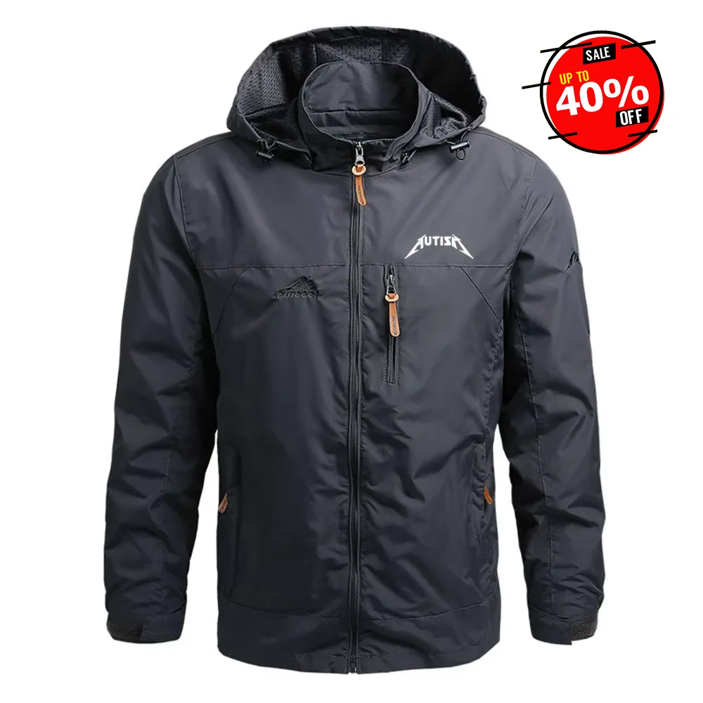 2025 Spring Autumn Autism Metal Rock Meme Print Solid Color Casual Waterproof Jacket Men's Trendy Long Sleeve Zip Windproof Coat 
2025 Spring Autumn Autism Metal Rock Meme Print Solid Color Casual Waterproof Jacket Men's Trendy Long Sleeve Zip Windproof Coat