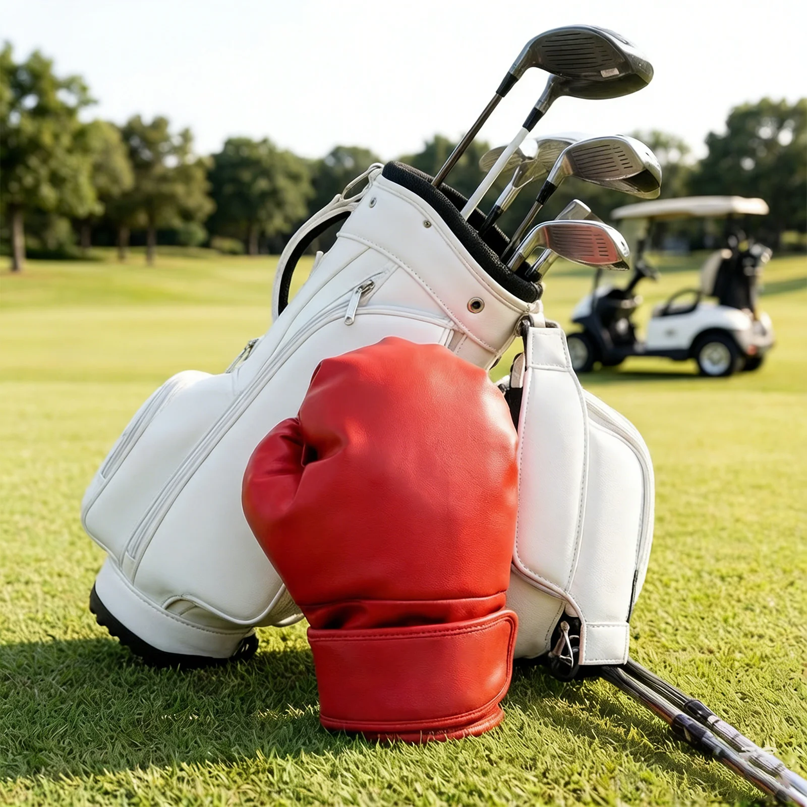 1Pc Boxing Glove Golf Driver Wood Club Head Cover Hook-and-loop Fastener Water PU Leather Headcover
1Pc Boxing Glove Golf Driver Wood Club Head Cover Hook-and-loop Fastener Water PU Leather Headcover