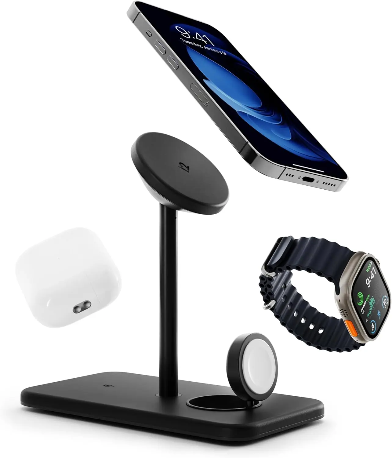 Беспроводная зарядная станция 3-в-1 для iPhone, Apple Watch и AirPods — компактный дизайн с международными адаптерами
Беспроводная зарядная станция 3-в-1 для iPhone, Apple Watch и AirPods — компактный дизайн с международными адаптерами