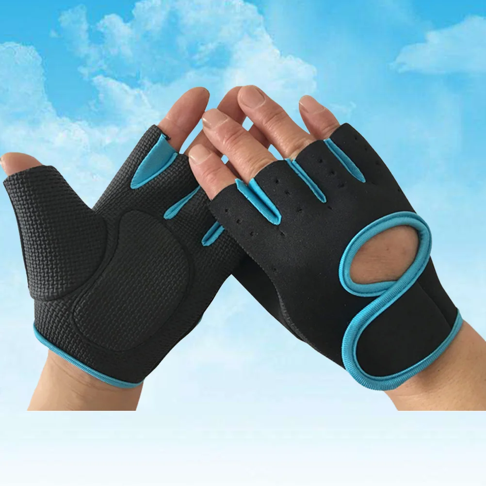 Cycling Gloves Half Finger Anti-Slip Fitness Training Gym Sports Outdoor Riding Weight Lifting Protection Gear Black Blue
Cycling Gloves Half Finger Anti-Slip Fitness Training Gym Sports Outdoor Riding Weight Lifting Protection Gear Black Blue