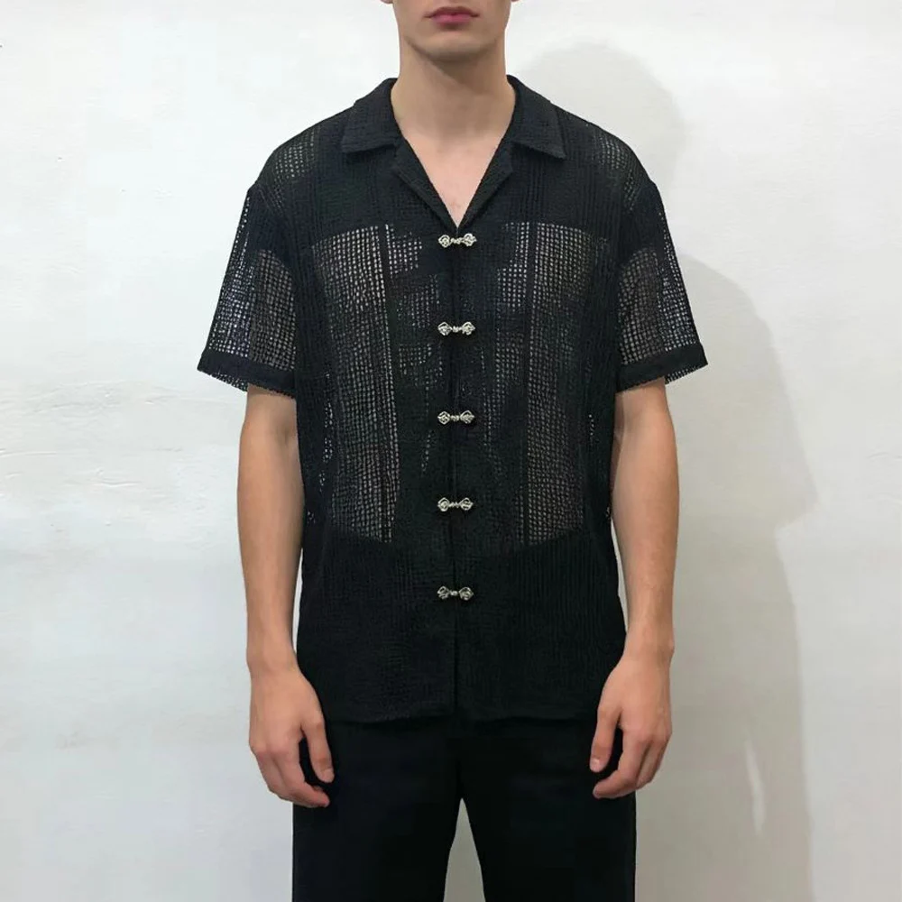 Men’s Mesh Knitted Shirt Short Sleeve Breathable Casual Summer Streetwear
Men’s Mesh Knitted Shirt Short Sleeve Breathable Casual Summer Streetwear