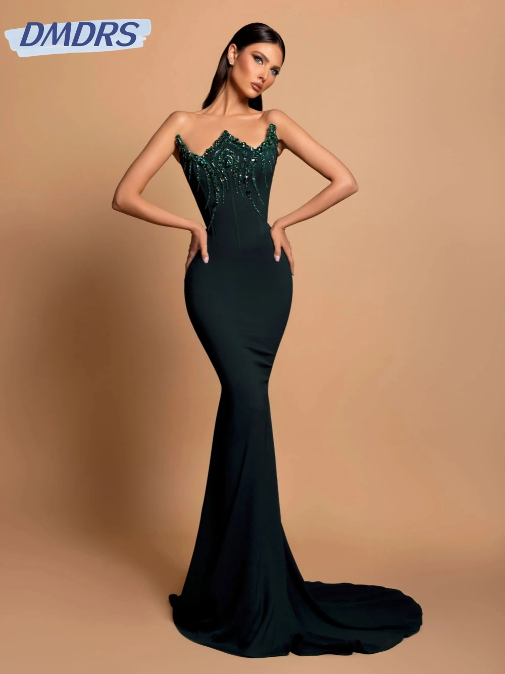 Green Elegant Beaded Mermaid Long Evening Dress Sexy Strapless Backless Wedding Party Gown Customized Stylish Prom Dress
Green Elegant Beaded Mermaid Long Evening Dress Sexy Strapless Backless Wedding Party Gown Customized Stylish Prom Dress
