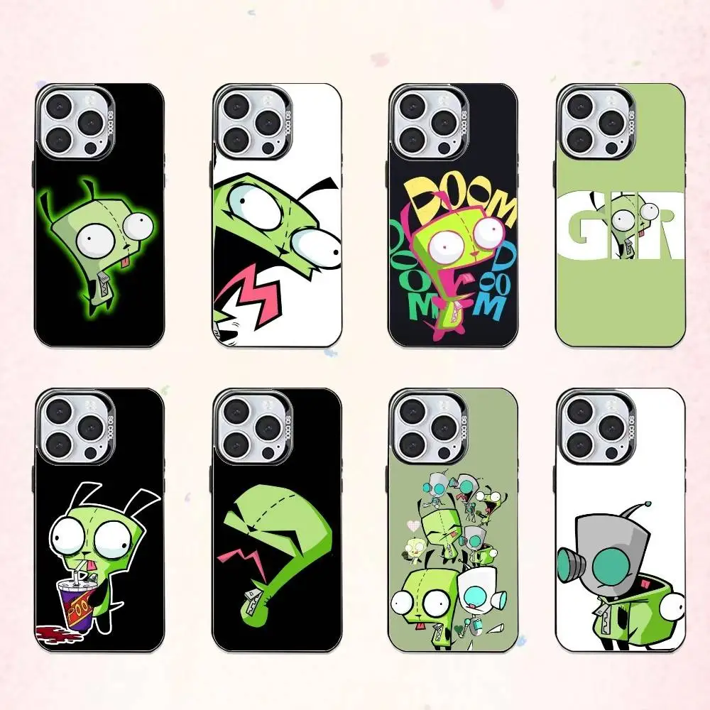 Cartoon I-Invader Zim Phone Case For iPhone17,16,15,14,13,12,11 Plus,Pro Max Colored Silver Plated Inside Cover
Cartoon I-Invader Zim Phone Case For iPhone17,16,15,14,13,12,11 Plus,Pro Max Colored Silver Plated Inside Cover