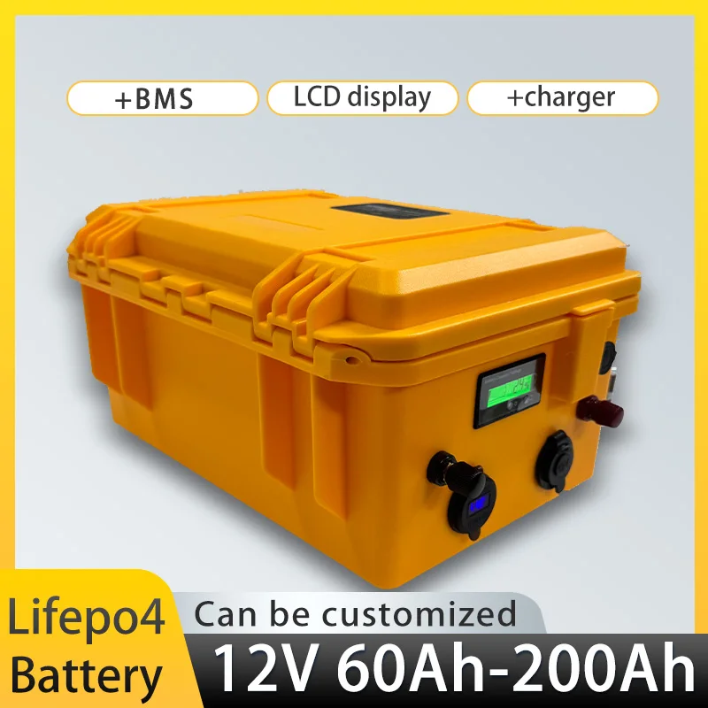 Lithium ion Battery waterproof Rechargeable 12V 60Ah 100Ah 150ah 180ah 200ah BMS for Trolling Motor Boat Propeller+10A Charger。
Lithium ion Battery waterproof Rechargeable 12V 60Ah 100Ah 150ah 180ah 200ah BMS for Trolling Motor Boat Propeller+10A Charger。