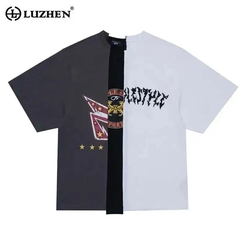LUZHEN 2025 Summer Original Streetwear Men's Stylish Loose Color Contrast Design Short Sleeve Tops Handsome Male Clothes JY1131
LUZHEN 2025 Summer Original Streetwear Men's Stylish Loose Color Contrast Design Short Sleeve Tops Handsome Male Clothes JY1131