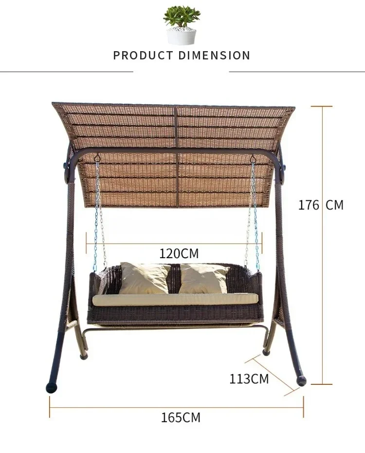 Hot sale2-Person Garden Rattan Swing Hammock Chair for Kids Adults Both Inside Outside for Patio Lawn Lounge Outdoor Application
Hot sale2-Person Garden Rattan Swing Hammock Chair for Kids Adults Both Inside Outside for Patio Lawn Lounge Outdoor Application