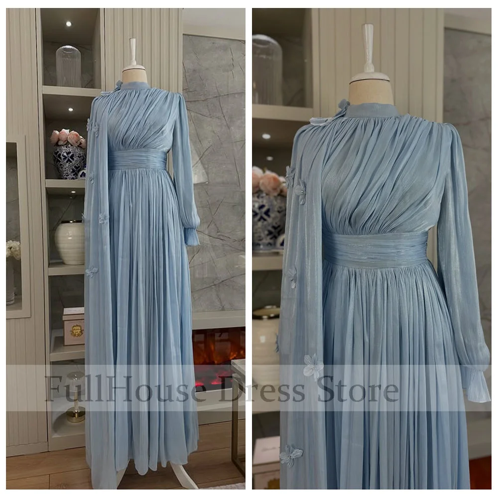 Bespoke Occasion Saudi Arab Dress High Neck Pleated Tiered Sheath Sexy Evening Bridal Gown Backless 3D Floral with Long Sleeve
Bespoke Occasion Saudi Arab Dress High Neck Pleated Tiered Sheath Sexy Evening Bridal Gown Backless 3D Floral with Long Sleeve