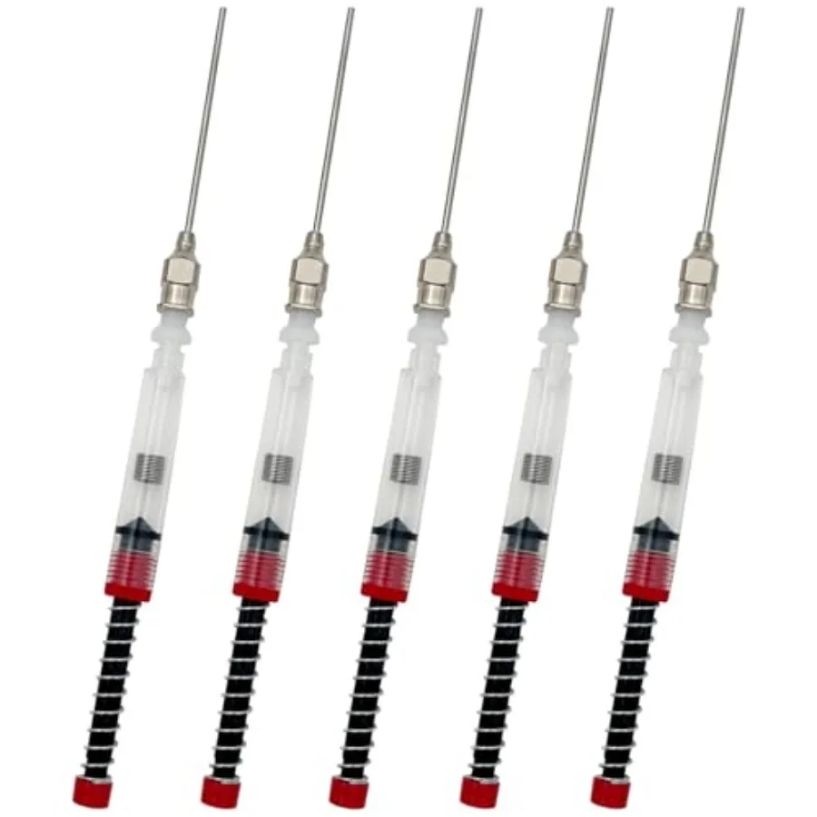 5-Pack Fountain Pen Ink Syringe Fillers Spring Converter with Removable Blunt Needle Tip for 3.4mm Fountain Pen Converters
5-Pack Fountain Pen Ink Syringe Fillers Spring Converter with Removable Blunt Needle Tip for 3.4mm Fountain Pen Converters