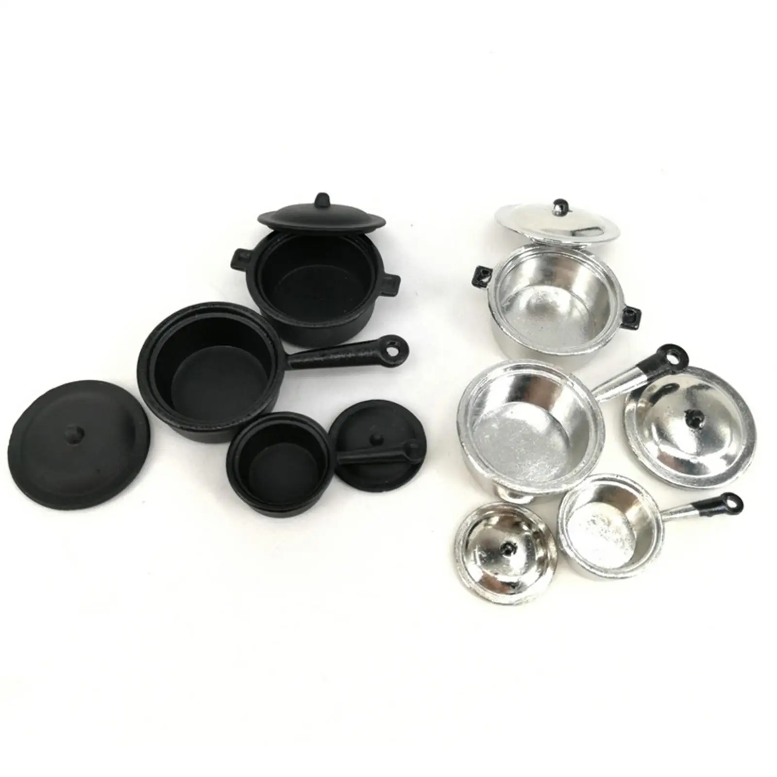 Modern Dolls House Kitchen Mini Alloy Pot Set Furniture Props for 1 12 Dollhouse Play Decor and Kids Handcrafts
Modern Dolls House Kitchen Mini Alloy Pot Set Furniture Props for 1 12 Dollhouse Play Decor and Kids Handcrafts