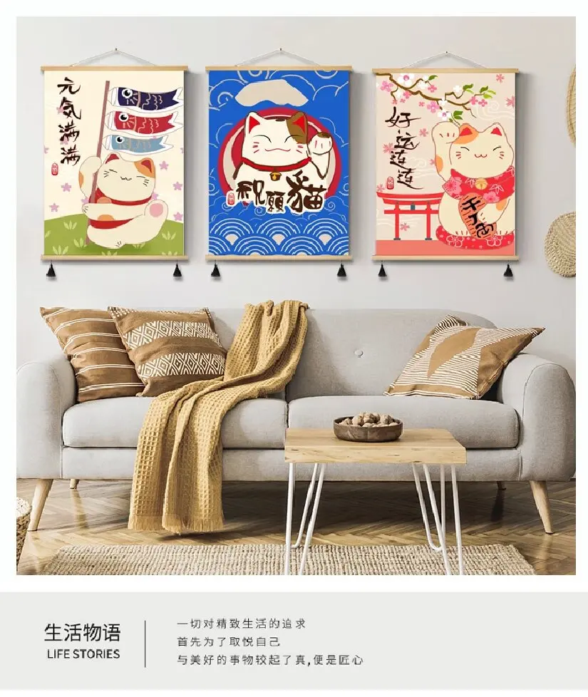 Customized Japanese Lucky Cat Hanging Picture Inside Out Hot Pot Fabric, Izakaya Cuisine, Home Decoration, Wall Painting
Customized Japanese Lucky Cat Hanging Picture Inside Out Hot Pot Fabric, Izakaya Cuisine, Home Decoration, Wall Painting