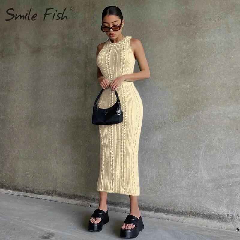 Women's Summer 2024 Fashion Bodycon O-Neck Light Blue Dresses Sexy Sleeveless Solid Bandage Yellow Dresses Party Clubwear
Women's Summer 2024 Fashion Bodycon O-Neck Light Blue Dresses Sexy Sleeveless Solid Bandage Yellow Dresses Party Clubwear
