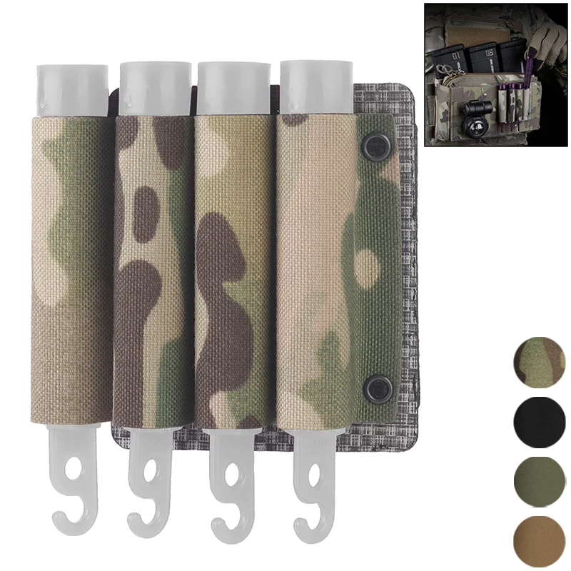 4 Pack MOLLE Storage Pouch for Glow Sticks Chemlights Batteries Compatible with Vests Chest Rigs Outdoor Hunting Night Fishing
4 Pack MOLLE Storage Pouch for Glow Sticks Chemlights Batteries Compatible with Vests Chest Rigs Outdoor Hunting Night Fishing